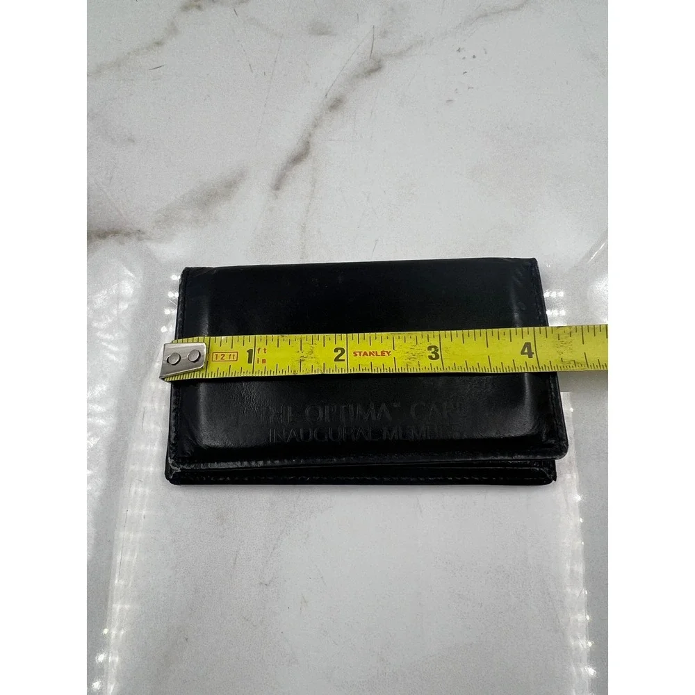 Vintage American Express The Optima Card Inaugural Member Leather Card Holder
